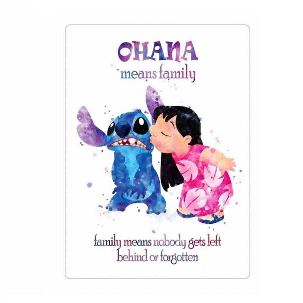 COPY - Lilo and Stitch Ohana Watercolor Magnet